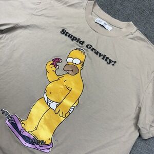 The Simpsons 20th Anniversary T Shirt Sz Large Homer "Stupid Gravity" Graphic